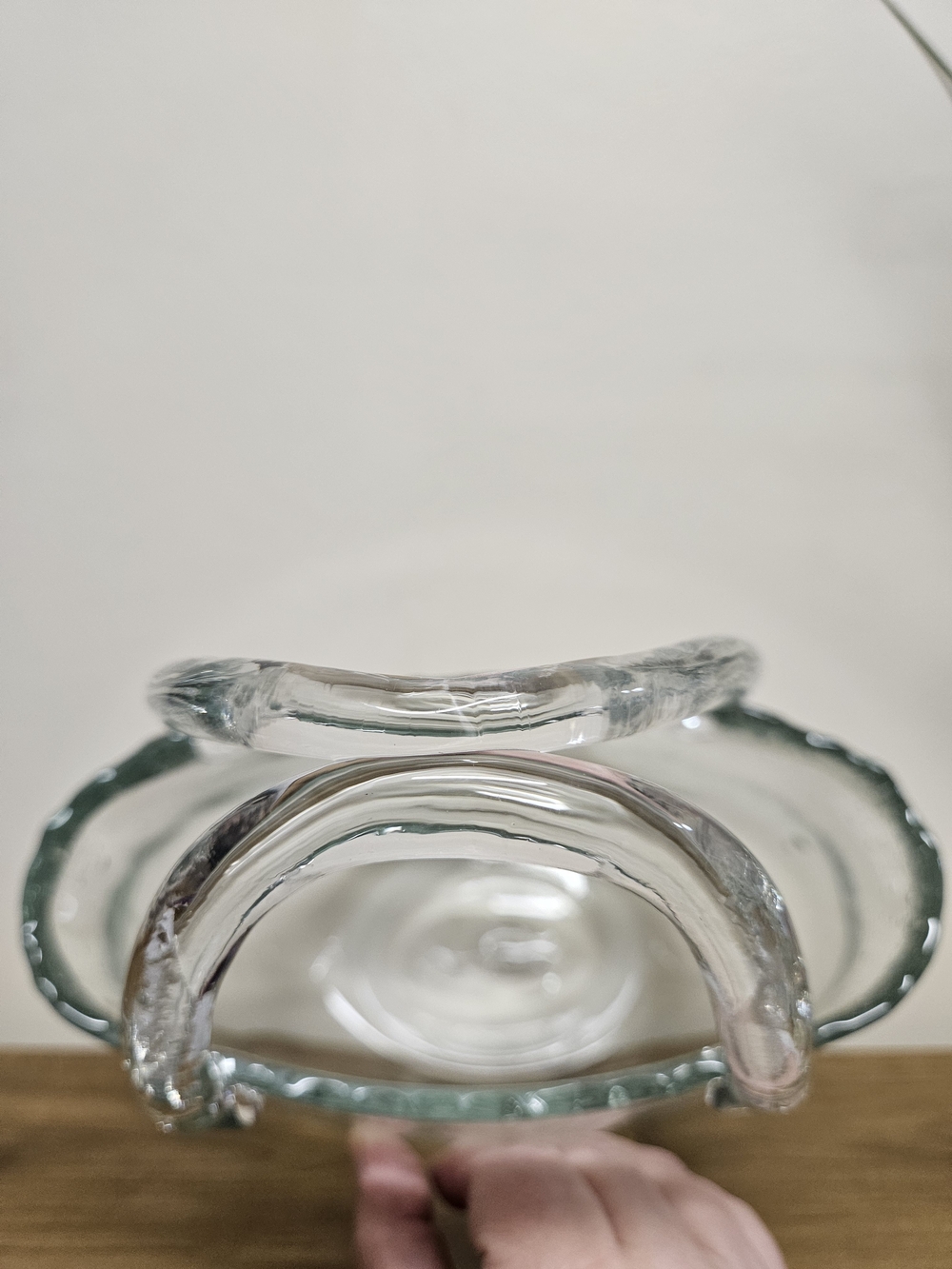 Bubble Glass Handbag Purse Vase - Transparent - Picture 5 of 10